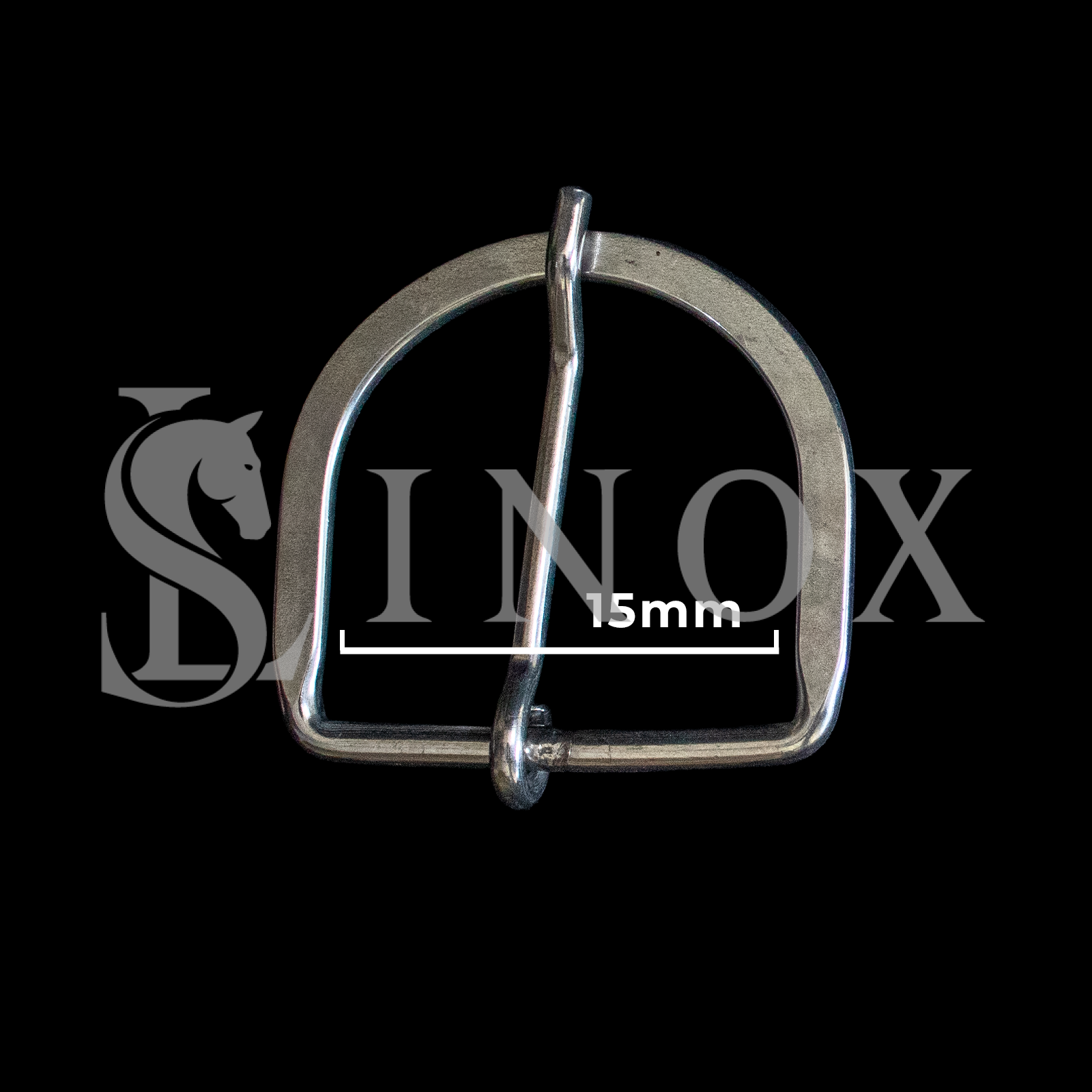 MEIA ARGOLA COM PINO-15MM